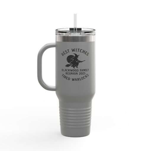 Blackwood Family Reunion Insulated Travel Mug - Best Witches, Tired Warlocks - Image 16