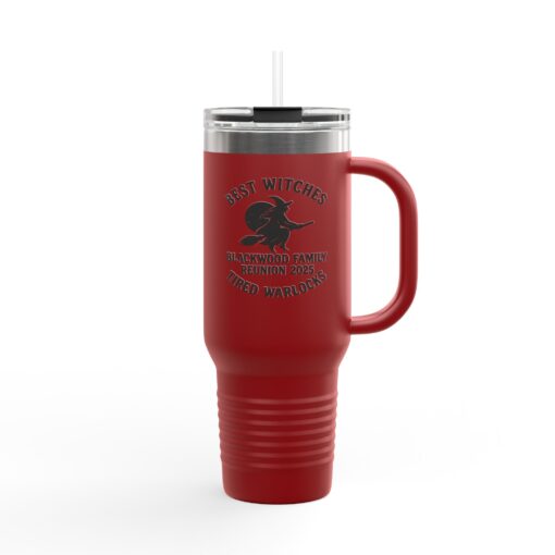 Blackwood Family Reunion Insulated Travel Mug - Best Witches, Tired Warlocks - Image 6