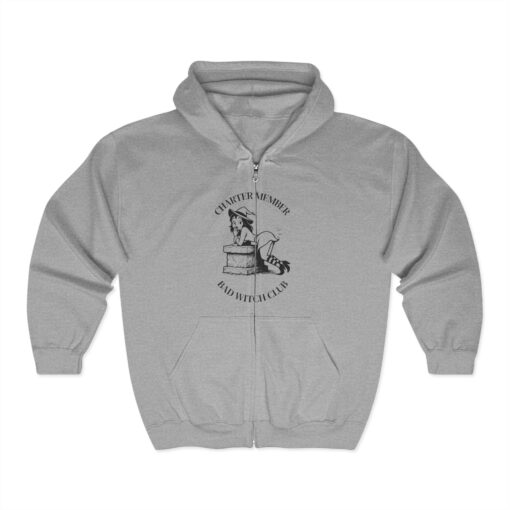 Bad Witch Club - Charter Member Unisex Zip Hoodie - Image 2