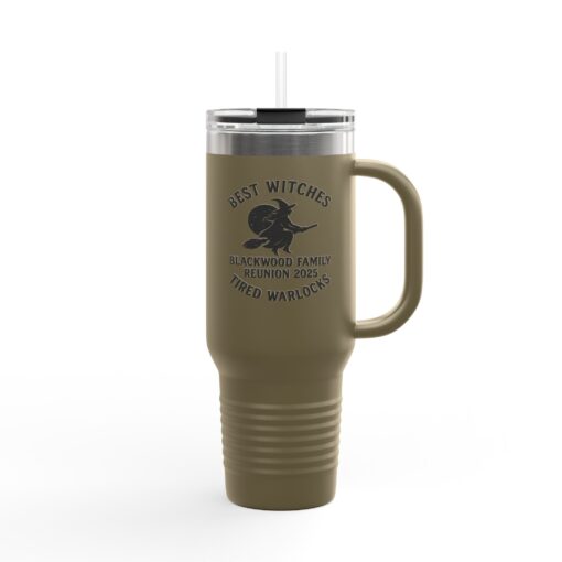 Blackwood Family Reunion Insulated Travel Mug - Best Witches, Tired Warlocks - Image 10