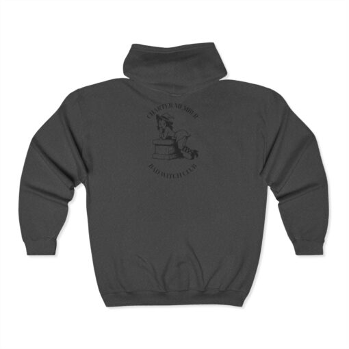 Bad Witch Club - Charter Member Unisex Zip Hoodie - Image 4