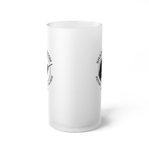 Shadow Meow - Frosted Glass Beer Mug - Image 2