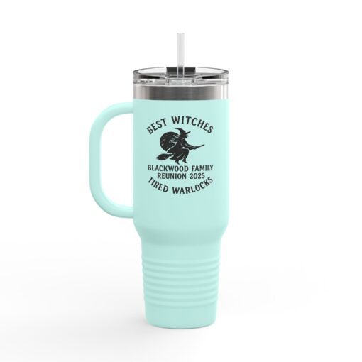 Blackwood Family Reunion Insulated Travel Mug - Best Witches, Tired Warlocks - Image 20